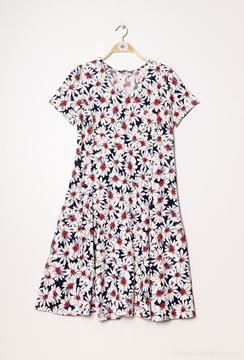 Immagine di CURVY GIRL GREAT FITTING PRINTED FLARED DRESS